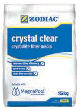 Zodiac crystal clear glass bead filtration media
