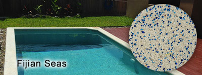 Fijian Glass Pebble interior pool finish