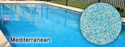 Mediterranean Glass Pebble interior pool finish